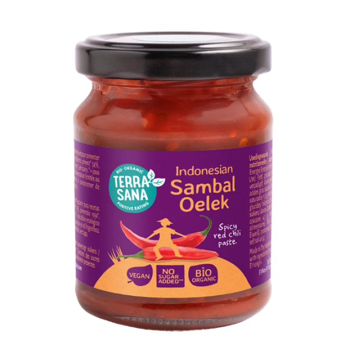 Organic Hot Pepper Sauce SAMBAL OELEK, 125 g