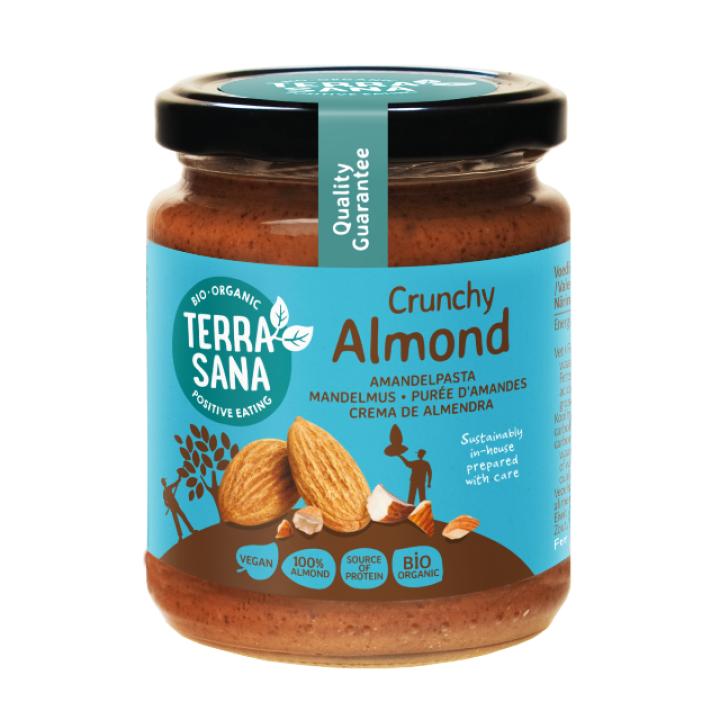 Bioloģisks kraukšķīgs mandeļu krēms, 250 g