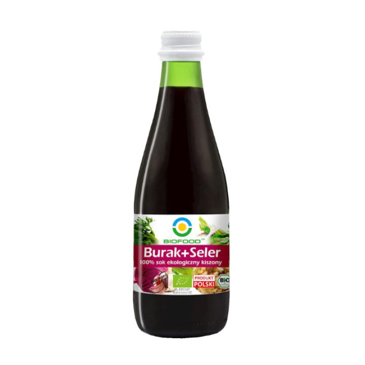 Bioloģiska biešu un seleriju sula, bez glutēna, 300 ml