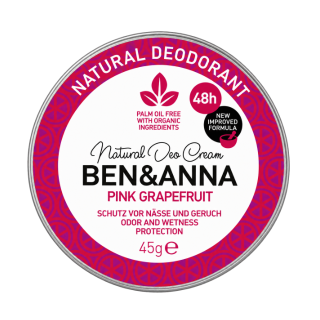 Dabisks krēmveida dezodorants "Rozā greipfrūts", "BEN&amp;ANNA", 45g