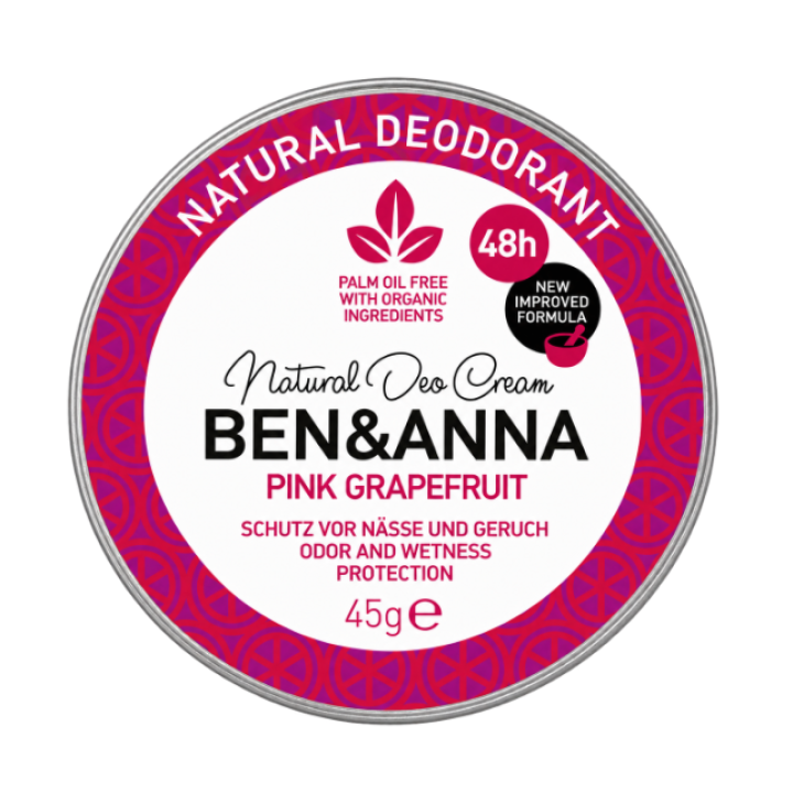 Dabisks krēmveida dezodorants "Rozā greipfrūts", "BEN&amp;ANNA", 45g