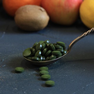 Organic Spirulina and Chlorela blend tablets (500 mg)