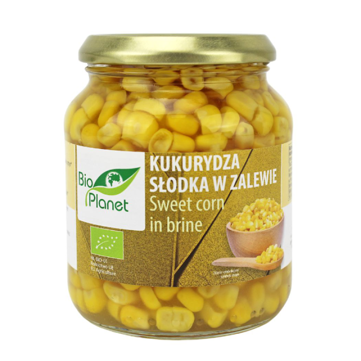 Bioloģiska konservēta saldā kukurūza 340 g (230 g)