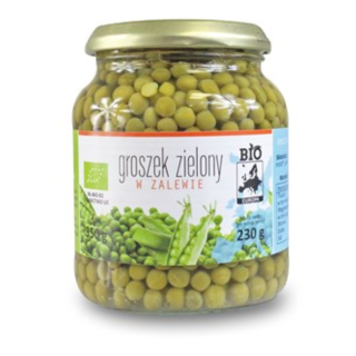 Bioloģiski konservēti zaļie zirnīši 350g (230g)