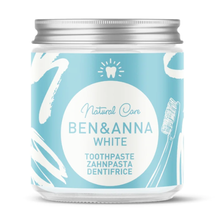 Dabīga balinoša zobu pasta ar piparmētru eļļu un salvijas ekstraktu,"BEN&ANNA", bez fluora, 100ml