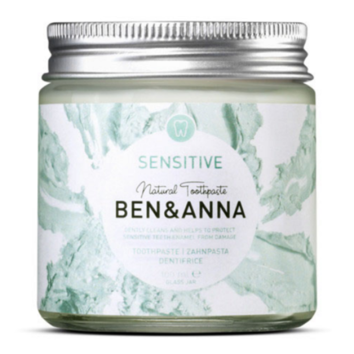 Dabīga zobu pasta jutīgiem zobiem ar kumelīšu ziedu ekstraktu, "BEN&ANNA", 100 ml