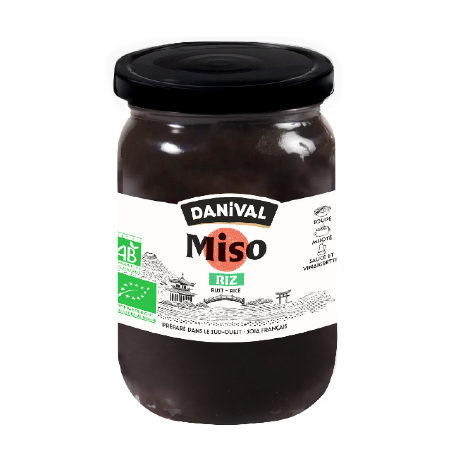 DANIVAL Bioloģiska sojas un rīsu miso