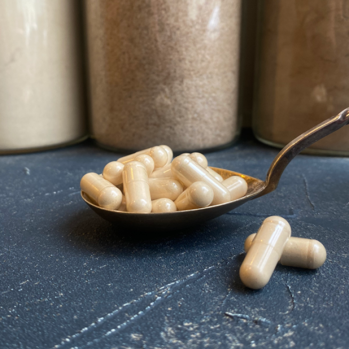 Bioloģiskas šitake (Shiitake) sēņu kapsulas, 400mg