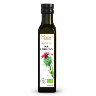 Bioloģiska, auksti spiesta mārdadžu (Milk Thistle) Virgin eļļa, 250 ml