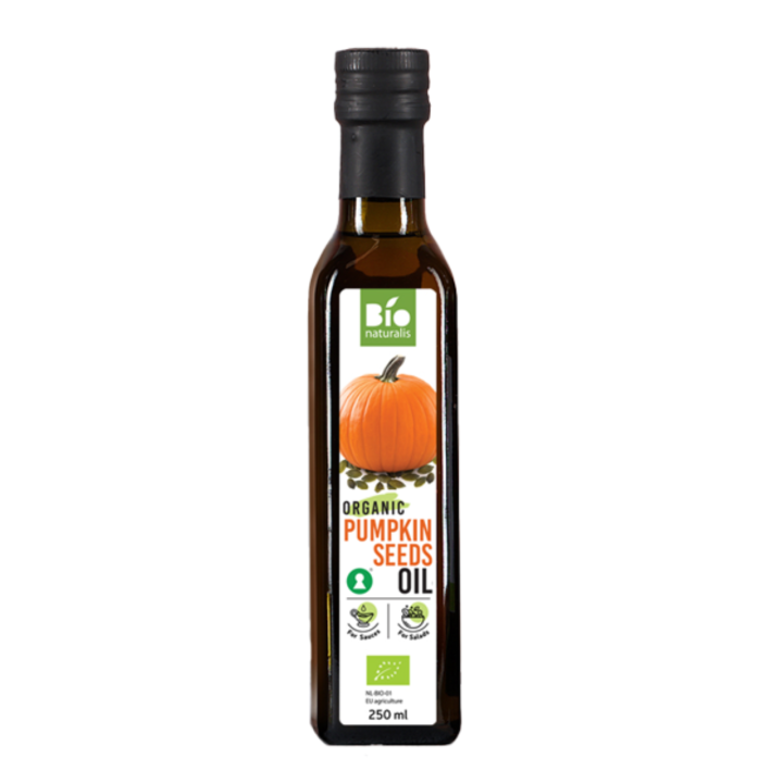 Bioloģiska nerafinēta ķirbju sēklu eļļa, 250 ml