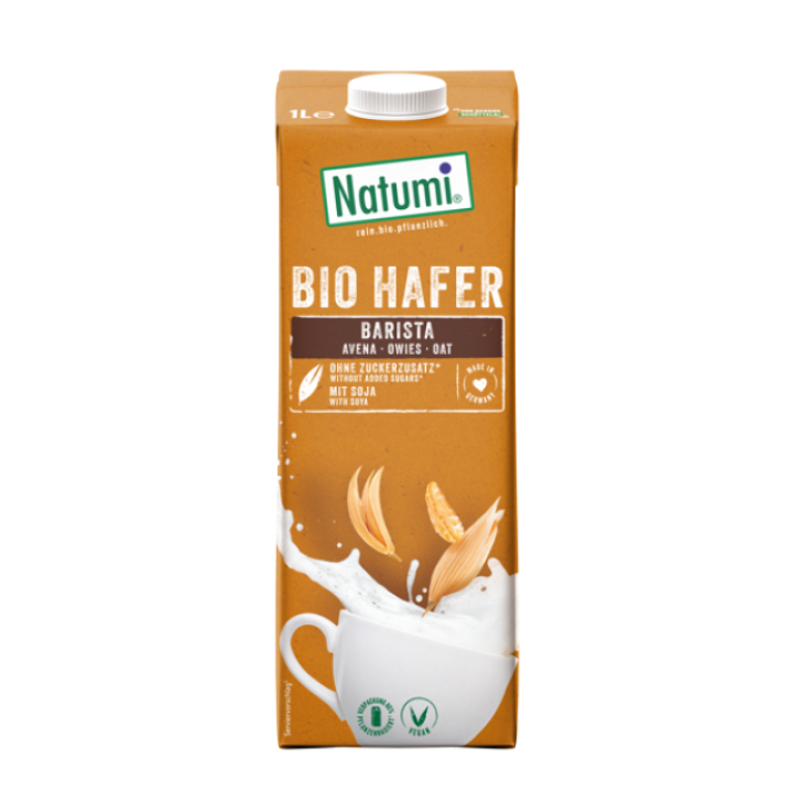 Bioloģisks auzu-sojas dzēriens "Barista", 1 L, Natumi