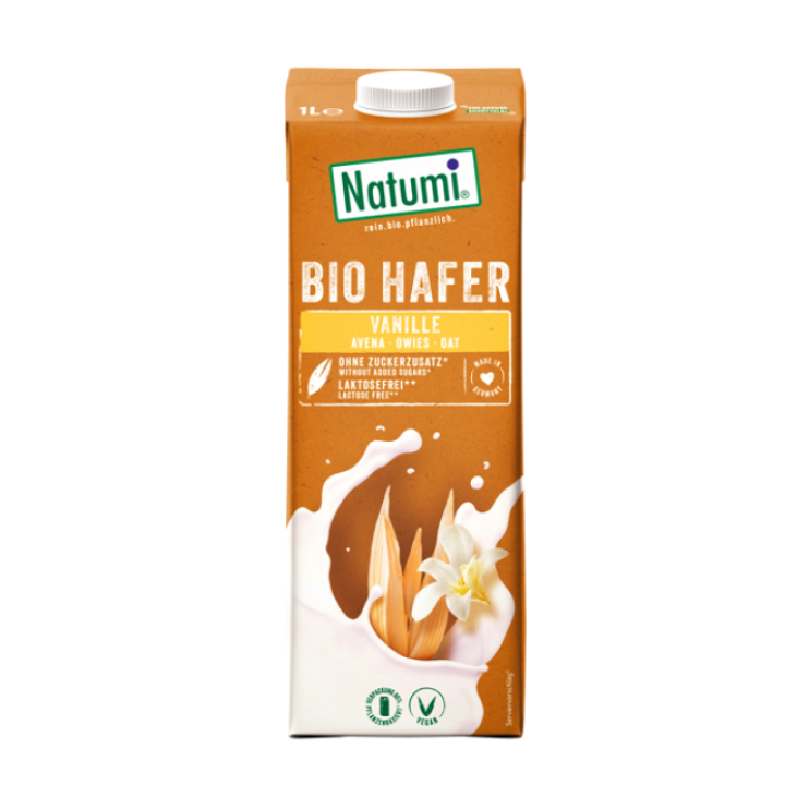 Bioloģisks auzu dzēriens ar vaniļas garšu, 1 L, Natumi