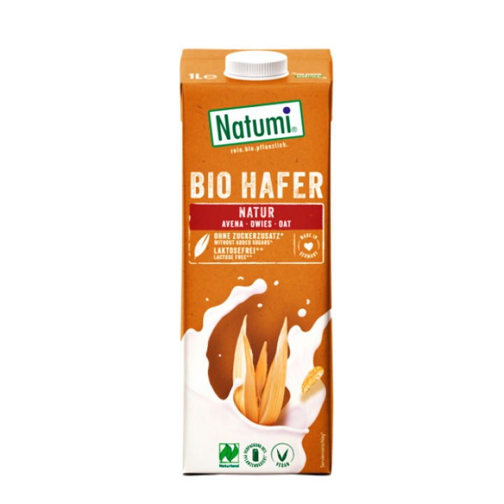Bioloģisks auzu dzēriens bez pievienotā cukura 1 L, Natumi