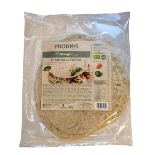 Organic Italian spelt bread Piadina 3 pieces, 300 g