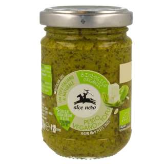 Органический соус песто из базилика с тофу, 130 г