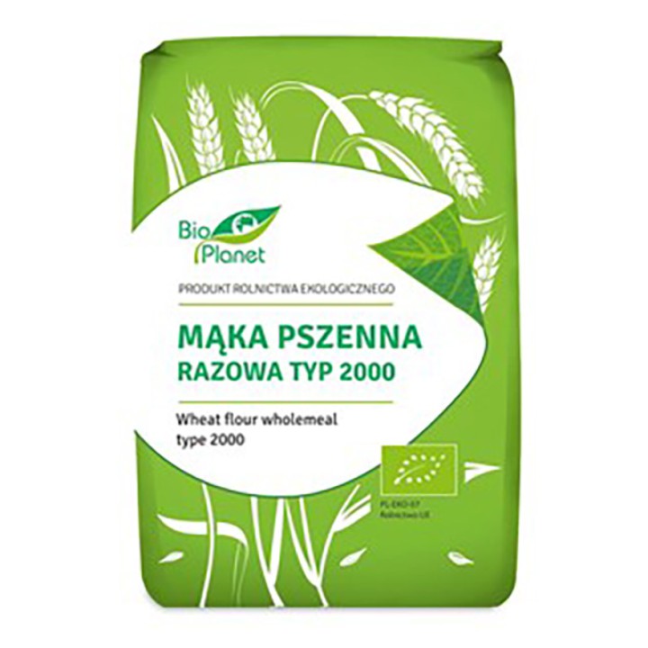 Органическая цельнозерновая пшеничная мука Bio Planet, 1 кг