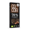 Organic dark chocolate 70% with pecans, 50 g, COCOA