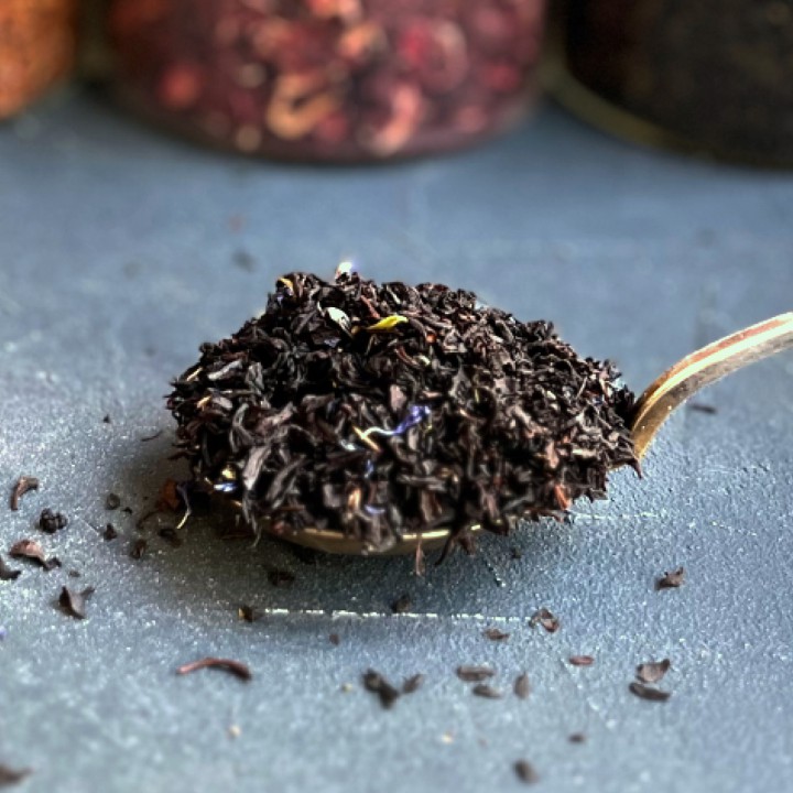 Bioloģiska melnā tēja Blue Earl Grey