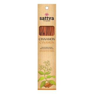 Натуральные индийские благовония CINAMON (15 шт.) 30 г Sattva