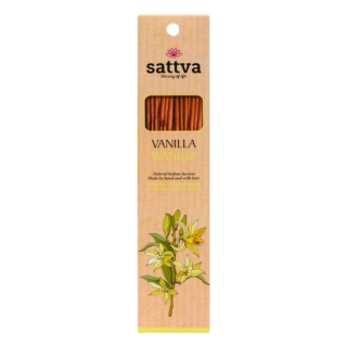 Натуральные индийские благовония VANILLA (15 шт.) 30 г, Sattva