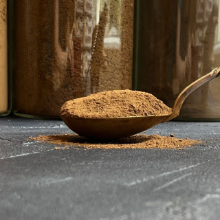 Organic chicory coffee, roasted, fine