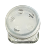 Glass spice jar, 120 ml (large holes, metal lid)