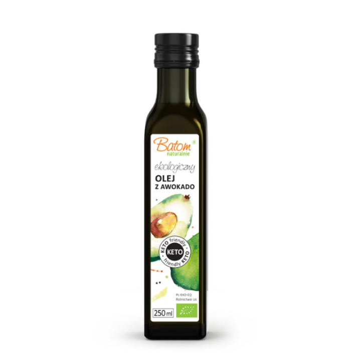 Bioloģiska auksti spiesta avokado eļļa, KETO, 250 ml