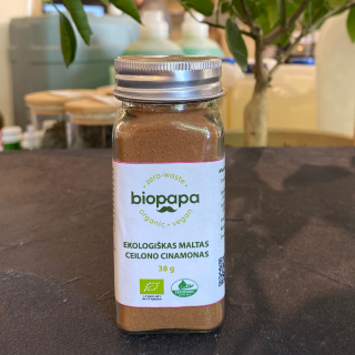 Bioloģisks malts Ceilonas kanēlis, 38 g, Biopapa
