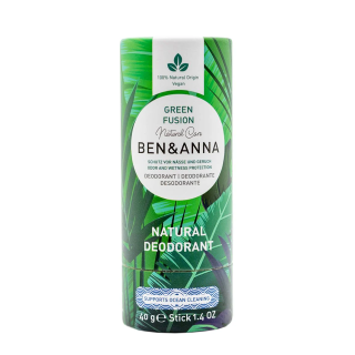 Zīmuļveida dezodorants NATURAL GREEN FUSION, 40 g, BEN & ANNA