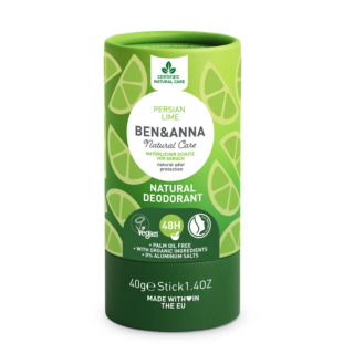 Zīmuļveida dezodorants NATURAL PERSIAN LIME, 40 g, BEN & ANNA