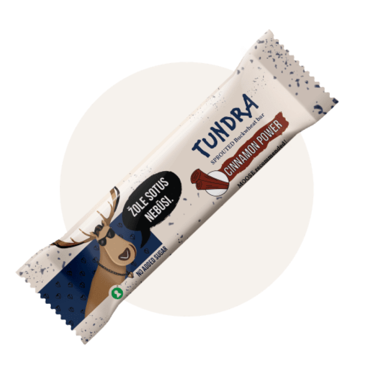 Батончик из пророщенной гречки с корицей TUNDRA, 40 г