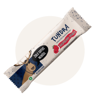 Diedzētu griķu batoniņš ar avenēm TUNDRA, 40 g