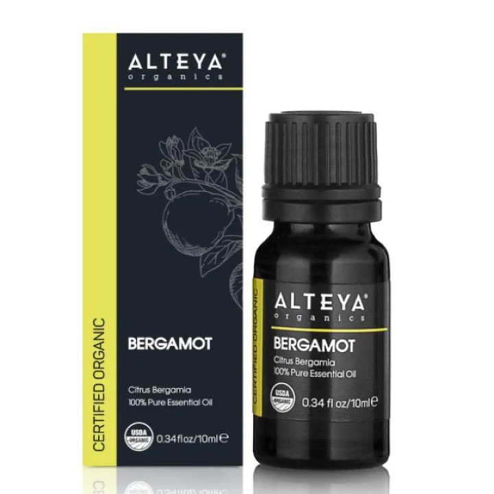 Ekoloģiska bergamotes ēteriskā eļļa, 10 ml, ALTEYA