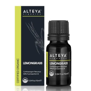 Organic lemongrass essential oil, 10 ml, ALTEYA