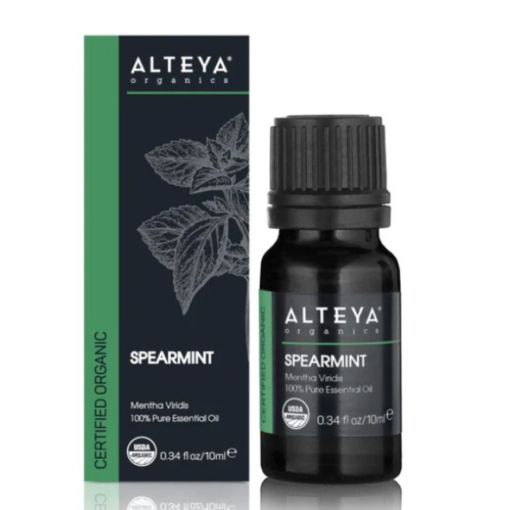 Ekoloģiska piparmētru ēteriskā eļļa, 10 ml, ALTEYA