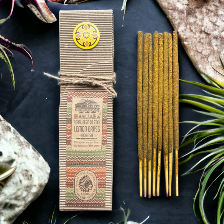 Sveķu vīraki rituāliem Lemongrass, 8 gab.