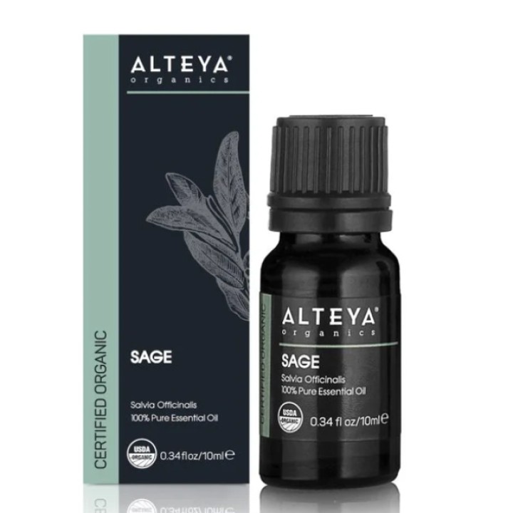Ekoloģiska salvijas ēteriskā eļļa, 10 ml, ALTEYA