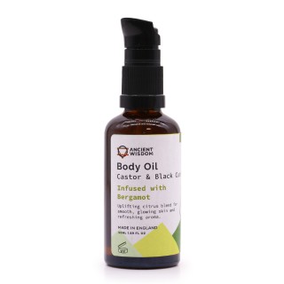 Organic body oil with bergamot, 50 ml, ANCIENT WISDOM