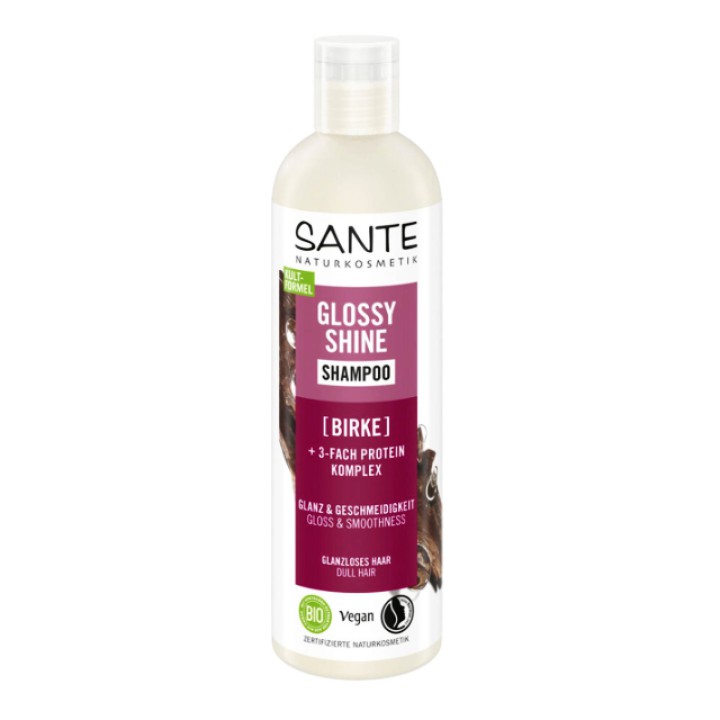 Natūralus blizgesio suteikiantis šampūnas, 250 ml, SANTE