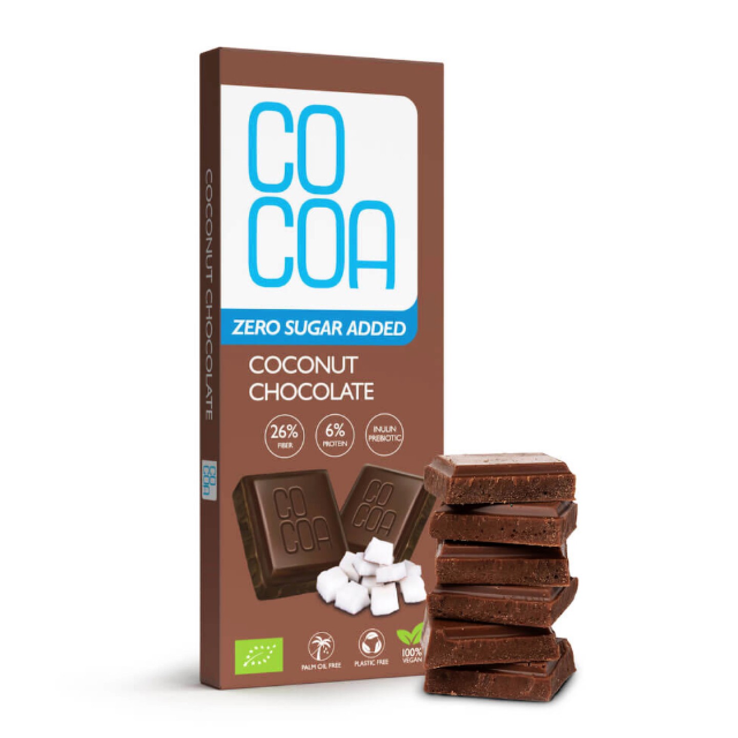 COCOA Bioloģiska kokosriekstu šokolāde bez pievienotā