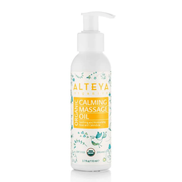 Organic soothing massage oil 110 ml, ALTEYA