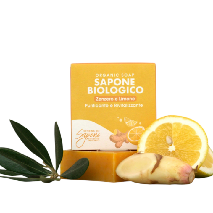 Ekoloģiskas ziepes “Ingvers un citrons”, 100 g, Officina dei Saponi