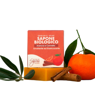 Organic soap Orange and cinnamon, 100 g, Officina dei Saponi