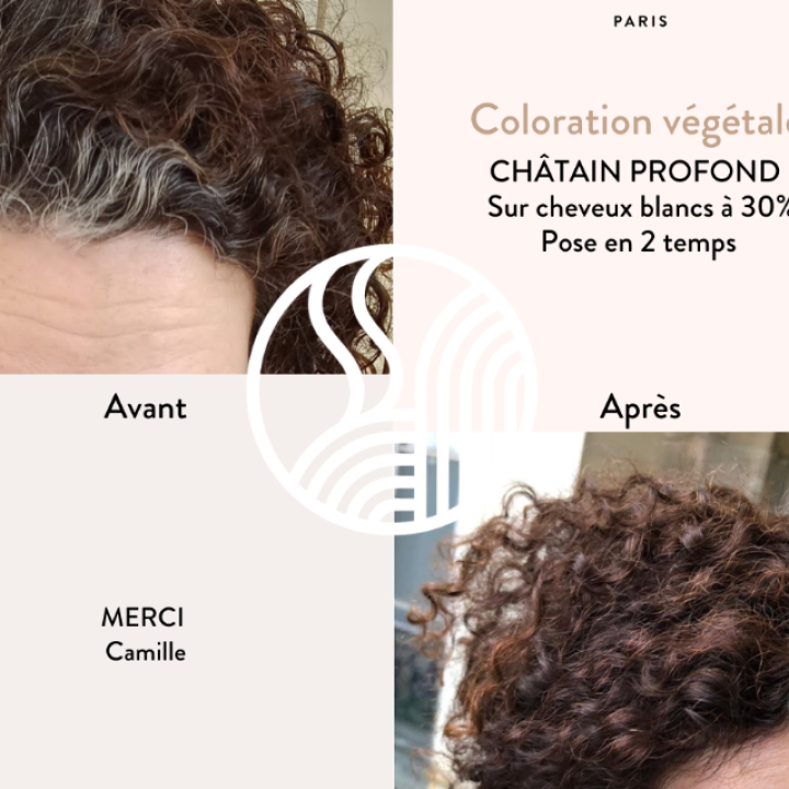 Organic hair dye Chesnut Brown