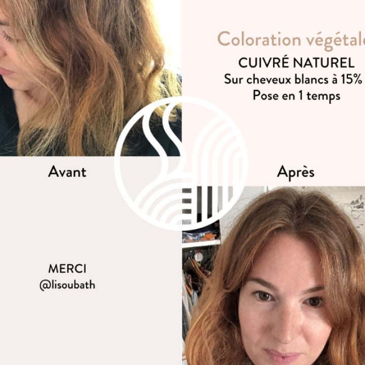 Ekoloģiska matu krāsa “Natural Copper”