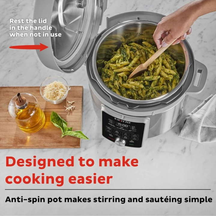 Instant Pot® Duo™ Plus 6QT daudzfunkcionālais spiediena katls ar kluso tvaika izlaišanas funkciju V4 (5,7 L)