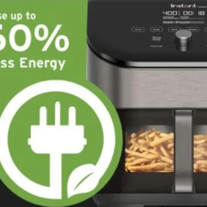 Instant Pot® Vortex® Plus 6QT nerūsējošā tērauda karstā gaisa friteris ar ClearCook un OdorErase (5,7 L)