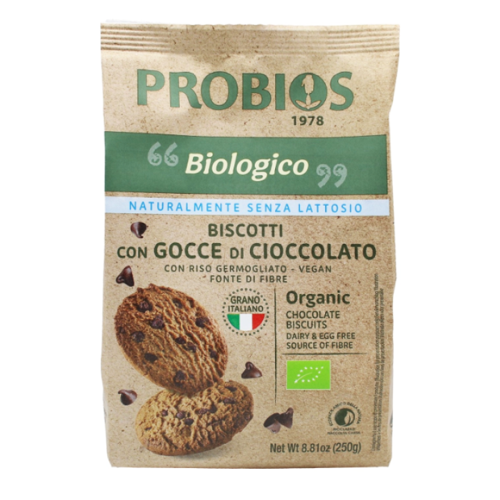 Bioloģiski vegāniski šokolādes biskvīti, 250 g