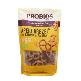 Bioloģiski sāļie auzu cepumi "Pretzels", 80 g