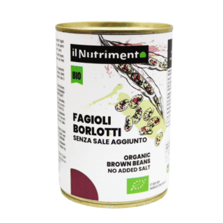 Органические консервированные бобы Borlotti (без соли) 400 г